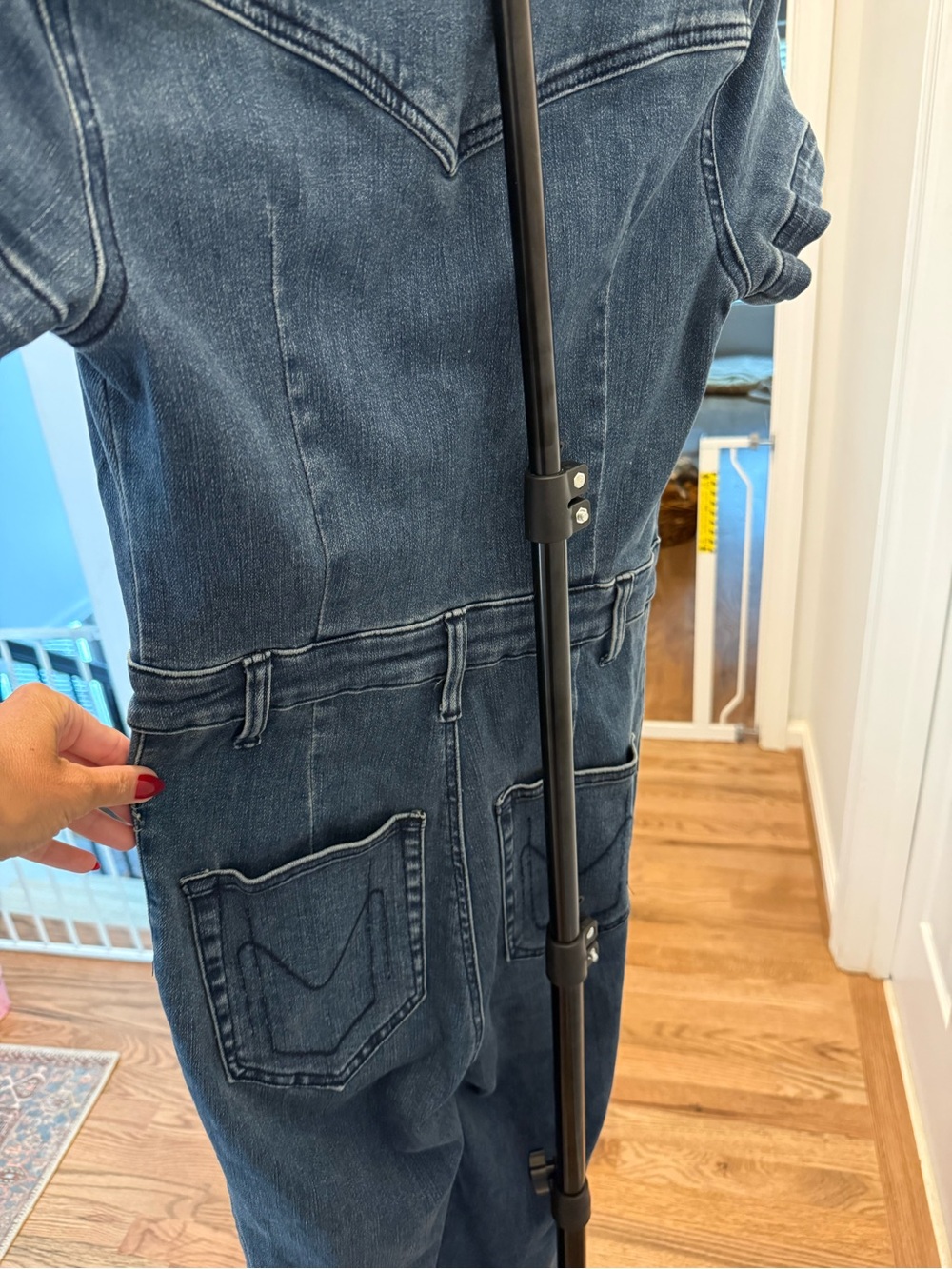 Show Me Your MuMu Everhart Blue Denim Jumpsuit - Picture 4 of 5
